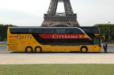 Eiffel tower and coach : from Paris to the Loire Valley