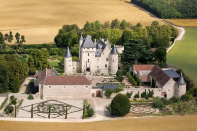chateau du Rivau vue aérienne