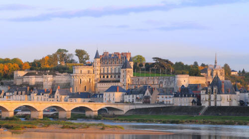 Amboise, castle and Loire river