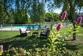 Hotel de la Saulaie garden swimmingpool