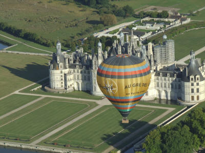 Hot air balloon château de Chambord